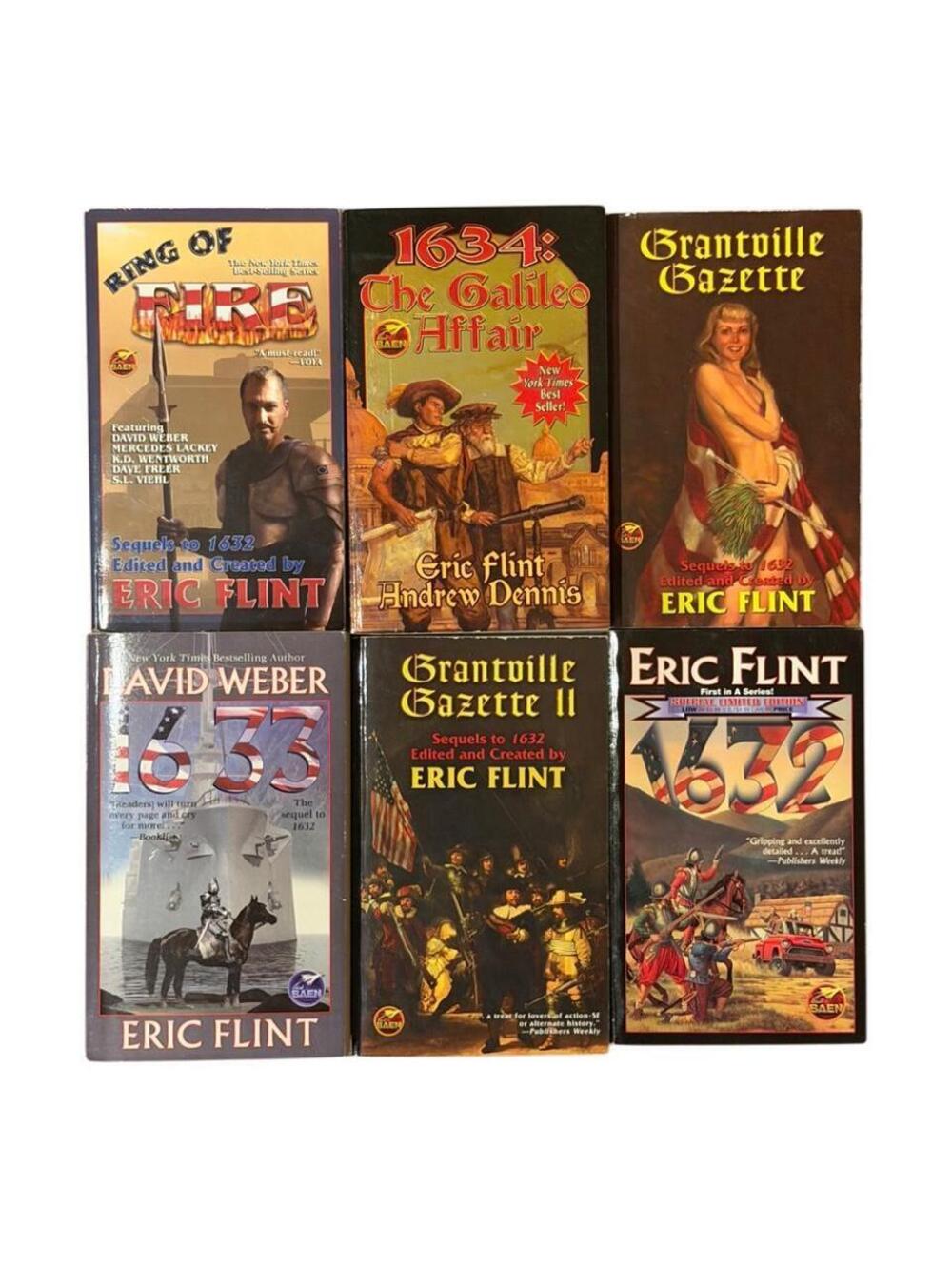 Lot of six 1632 series books by Eric Flint